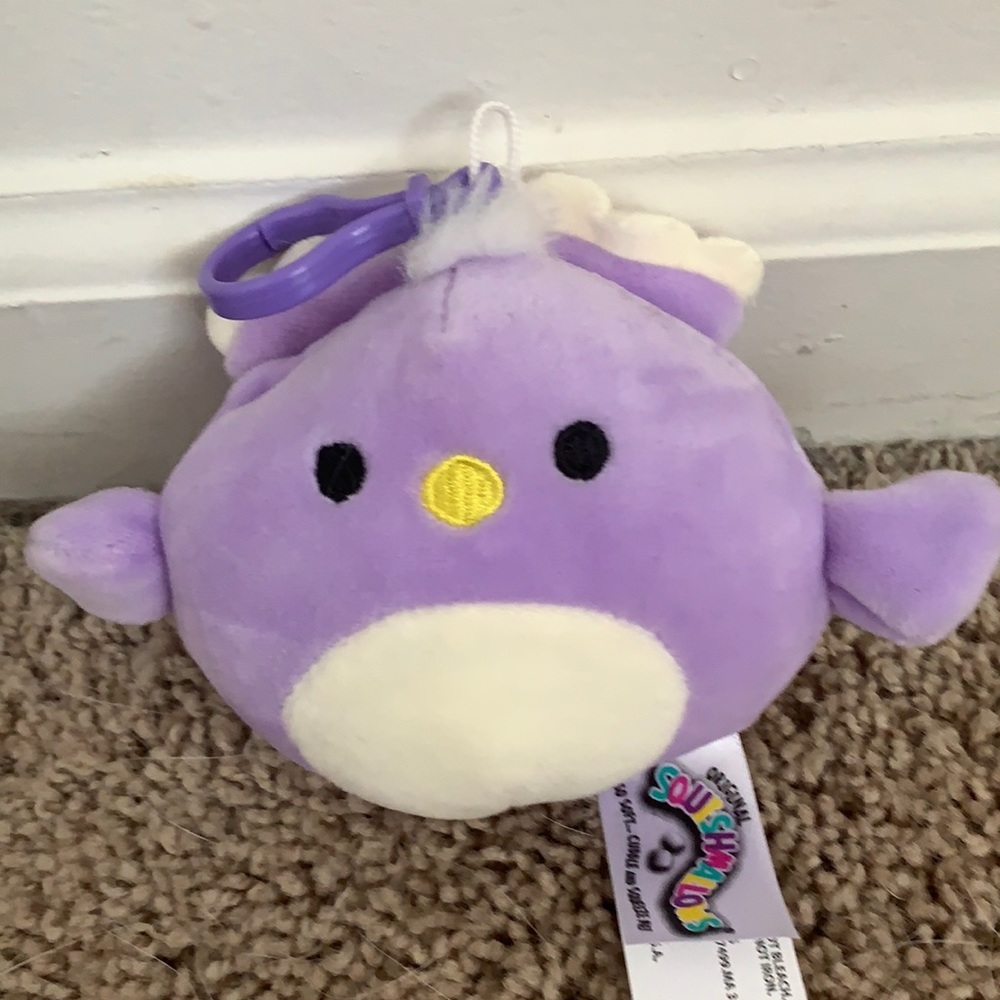 Squishmallows Elina the Peacock clip